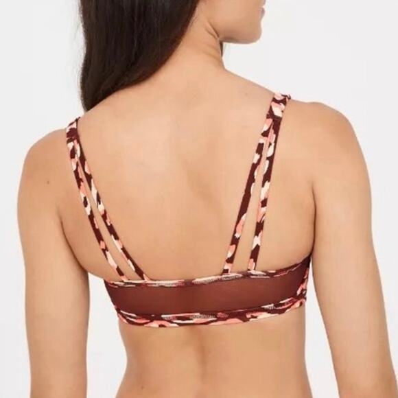 NWT Aerie Offline Goals Stretch Mesh Back Sports Bra - Picture 2 of 9